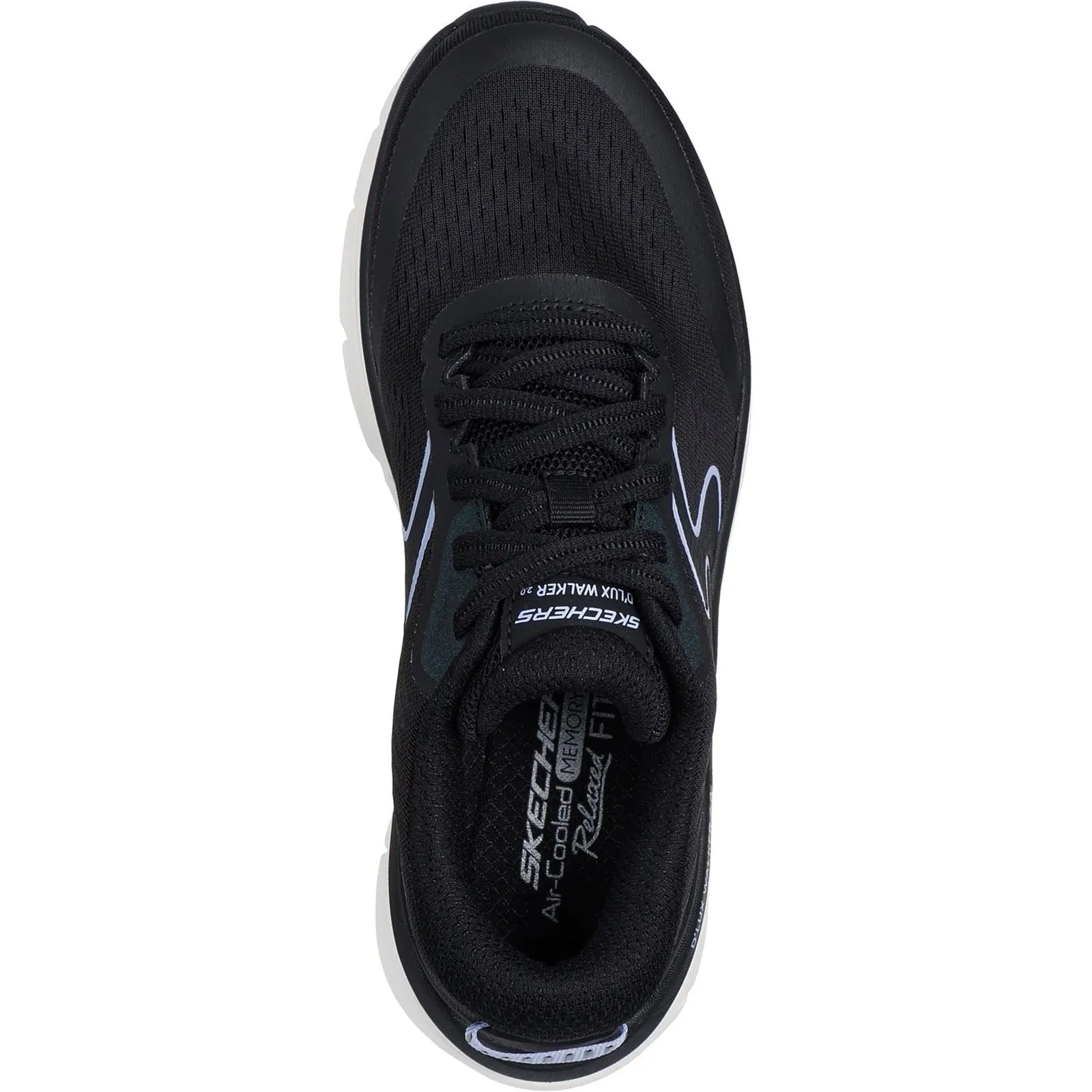 Women's Wide Fit Skechers 150007 D'lux Walker 2.0 Active Pace Sneakers