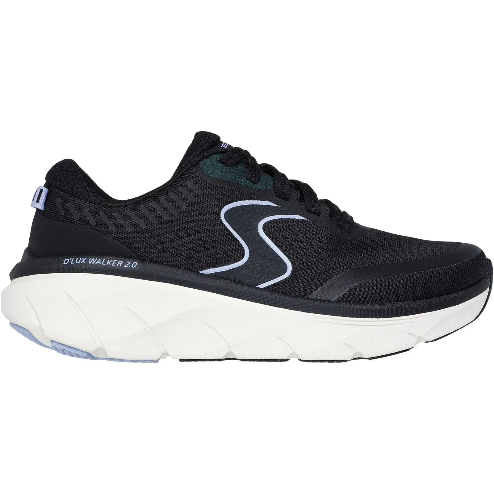 Women's Wide Fit Skechers 150007 D'lux Walker 2.0 Active Pace Sneakers