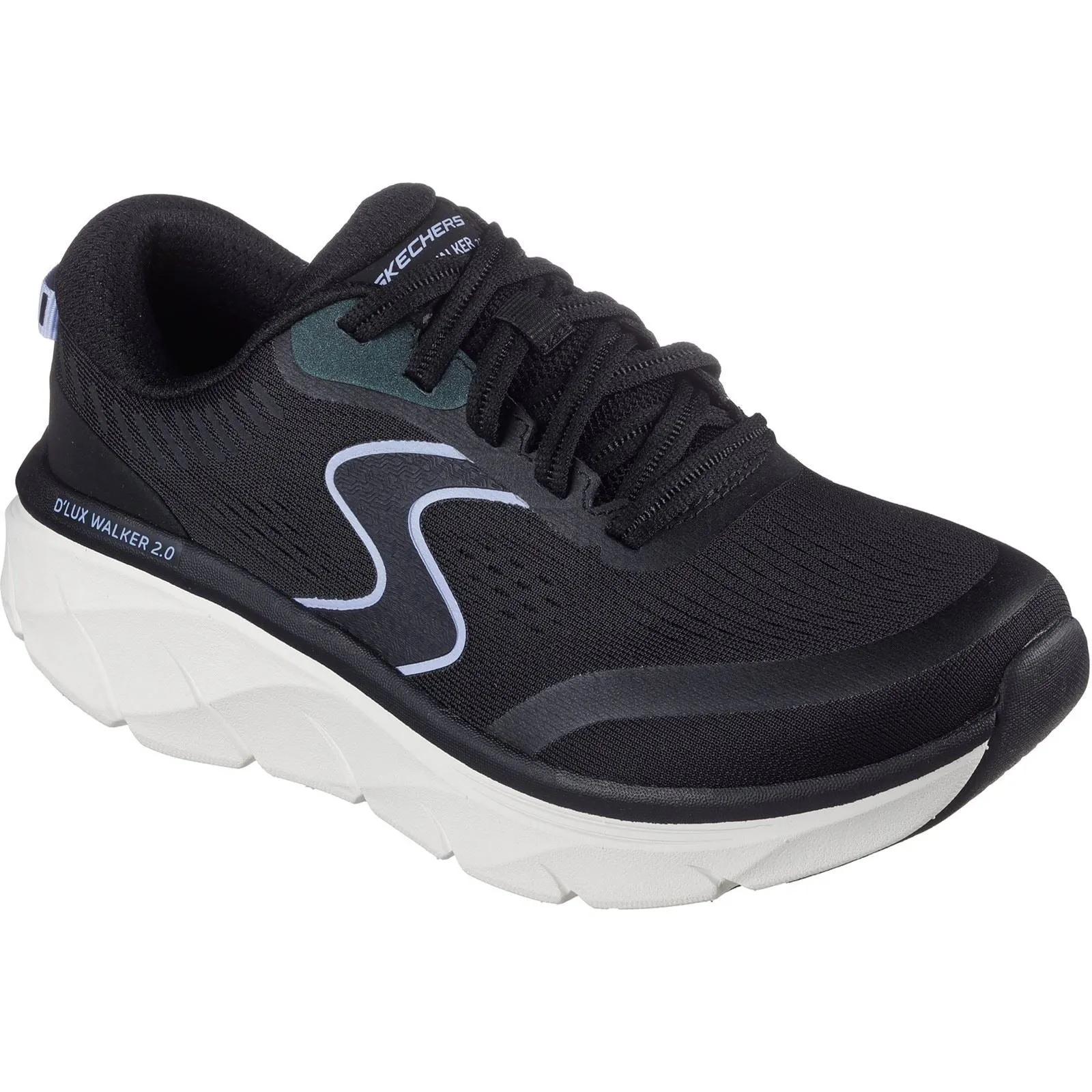 Women's Wide Fit Skechers 150007 D'lux Walker 2.0 Active Pace Sneakers