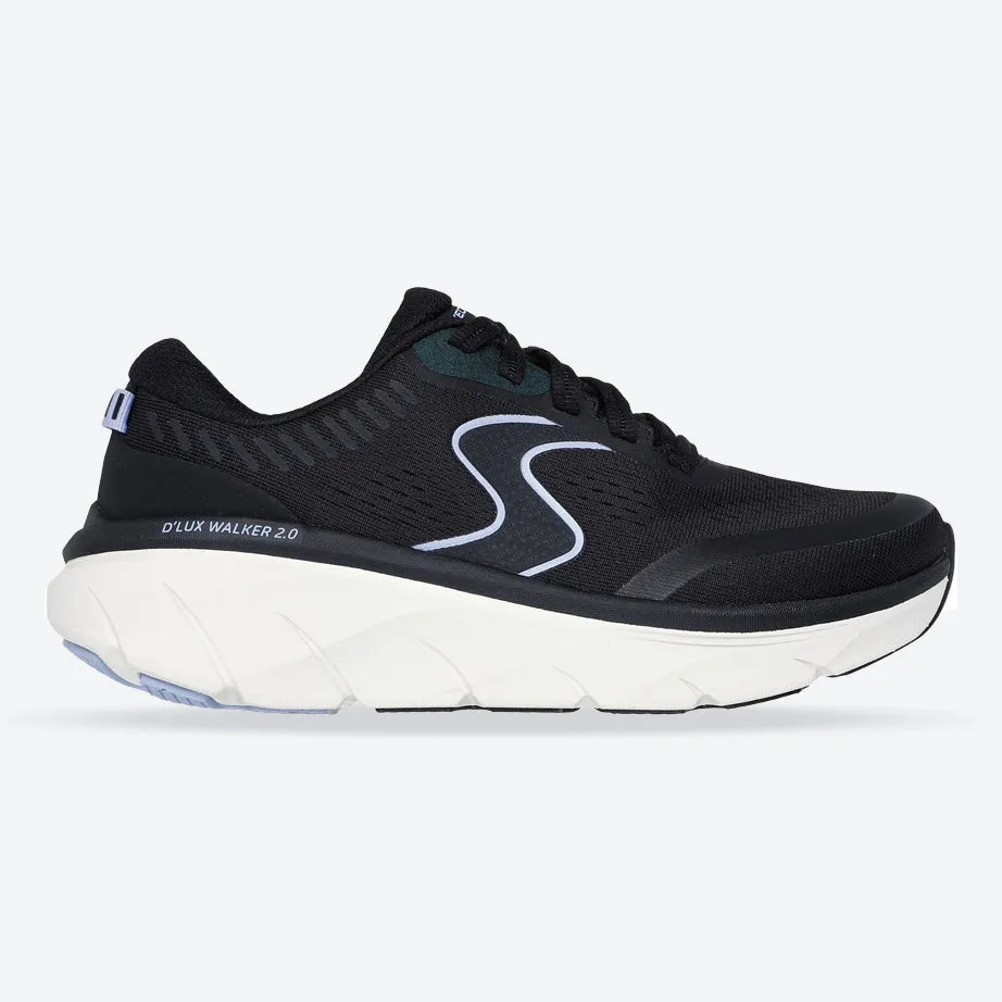 Women's Wide Fit Skechers 150007 D'lux Walker 2.0 Active Pace Sneakers
